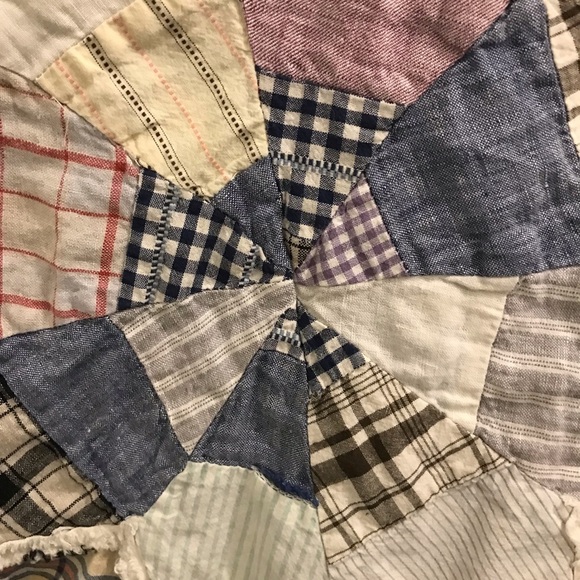 Polo Ralph Lauren Madras Plaid Shirt XS Patchwork star boyfriend fit relaxed - Picture 11 of 16